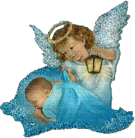 cecily-ange et bébé scintillants - Gratis animerad GIF