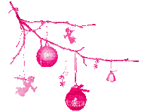 Branch.Ornaments.Pink.Animated - KittyKatluv65 - GIF animé gratuit