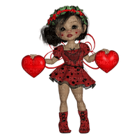 Kaz_Creations Dolls,Valentine - zdarma png