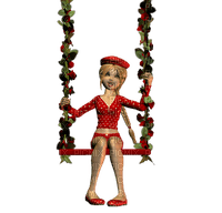 Kaz_Creations Dolls Swing - png gratis