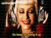 Christina Aguilera - Free animated GIF