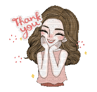 Nina thank you - GIF animasi gratis