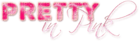 text pretty in pink letter tube - png gratis