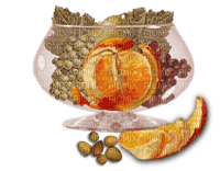 Autumn Fall Fruit Bowl - PNG gratuit