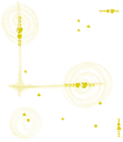 Hearts.Pearls.Yellow - PNG gratuit