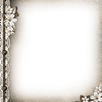 soave frame vintage lace flowers sepia - kostenlos png