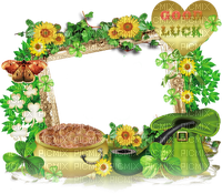 soave deco frame patrick green flowers - Free PNG