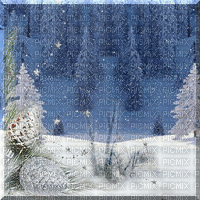 paysage d'hiver - GIF animé gratuit