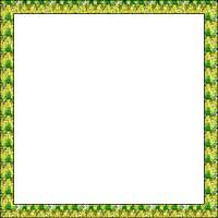 Yellow green glitter frame gif - Безплатен анимиран GIF