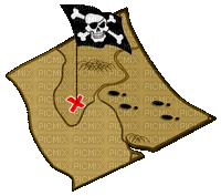 pirate treasure map bp - Besplatni animirani GIF