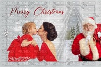 min@ christmas --mother and daughter-santa - gratis png