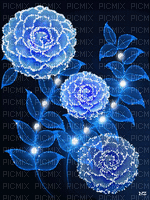 MMarcia gif flores fleurs  blue - Free animated GIF