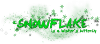 Snowflake.Text.Green - gratis png