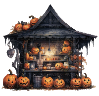 halloween, pumpkin, - GIF animé gratuit