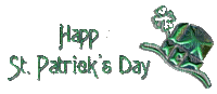Happy St. Patrick´s Day text gif - GIF animasi gratis