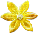 soave deco flowers pearl  scrap yellow - PNG gratuit