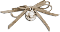 soave deco scrap bow ball christmas winter sepia - 免费PNG