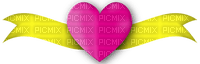 Kaz_Creations Love Banner Heart Deco Colours - ilmainen png