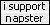 i support napster button - GIF animado gratis