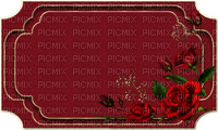 kort-röd blommor----Card-red flowers - Free PNG