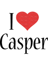 Kaz_Creations Logo Text I Love  Casper - ilmainen png