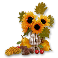 sunflowers deco autumn tournesol automne - Free PNG