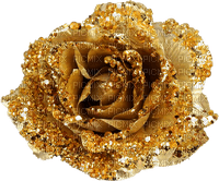 Rose.Glitter.Gold - Free PNG