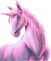 pink unicorn licorne rose - png gratis