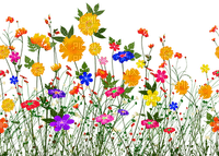 Kaz_Creations Paysage Scenery Flowers Deco - безплатен png