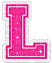 Kaz_Creations Animated Alphabet Pink L - Бесплатный анимированный гифка