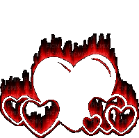 mon coeur en flamme - Безплатен анимиран GIF
