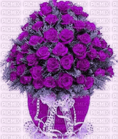 purple bouquet - GIF animé gratuit