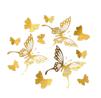 gold butterfly;s  deco 3 - PNG gratuit