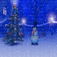 Winter Snow Background - GIF animé gratuit