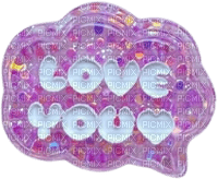 love you speech bubble - 免费PNG