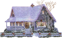 Winter, Haus - GIF animate gratis
