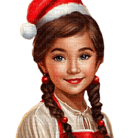 christmas girl - zdarma png