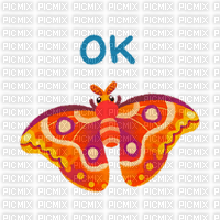 pikaole orange moth - png gratis