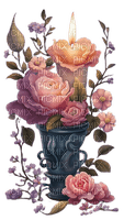 candle/flowers - ingyenes png