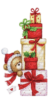 Weihnachten, Teddy, Geschenke - gratis png