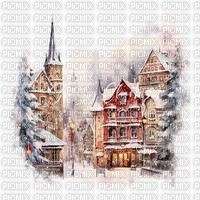 winter town - gratis png