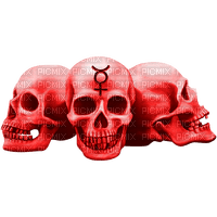 Gothic.Skulls.Red - nemokama png