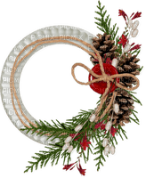 Christmas deco cluster round circle - ücretsiz png