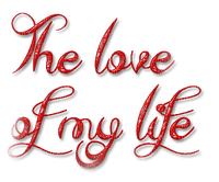 text love my life dolceluna png red - zadarmo png