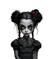 gothic woman illustrated - безплатен png