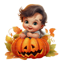 Autumn - Halloween - Baby - png ฟรี