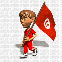 علم تونس - Бесплатный анимированный гифка
