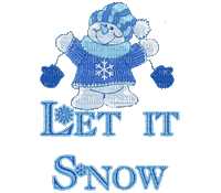 let it snow - Ilmainen animoitu GIF