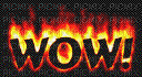 wow! on fire - Zdarma animovaný GIF