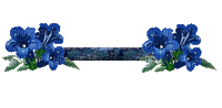 Flor azul - Nemokamas animacinis gif